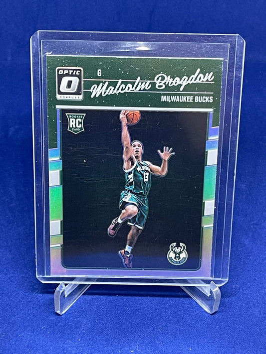 MALCOLM BROGDON 2016-17 PANINI DONRUSS OPTIC SILVER HOLO PRIZM ROOKIE RC #179