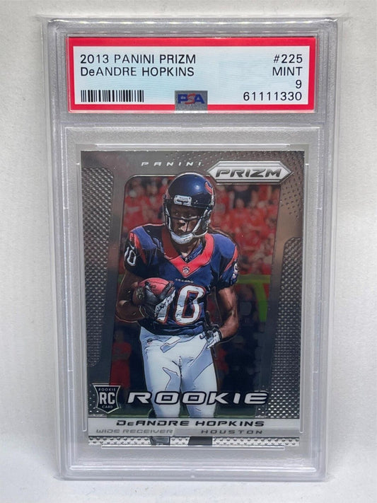 DEANDRE HOPKINS 2013 PANINI PRIZM ROOKIE RC #225 PSA 9 MINT