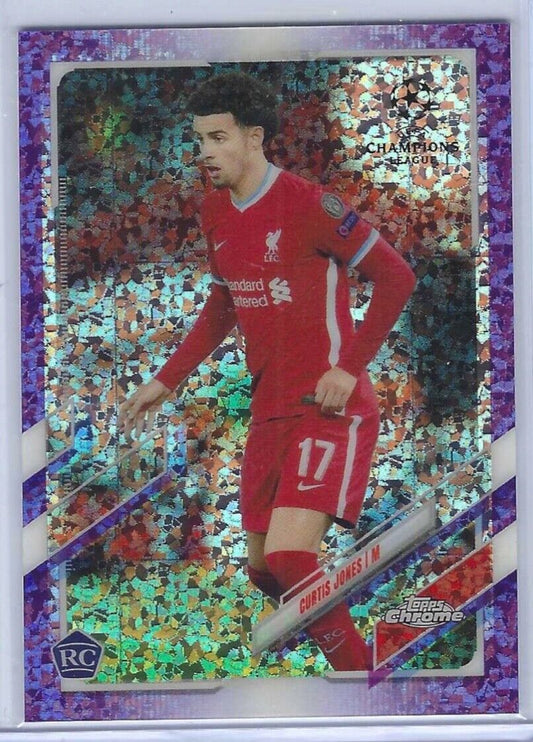 CURTIS JONES 2020-21 TOPPS CHROME PURPLE SPECKLE MINI DIAMOND REFRACTOR RC /250