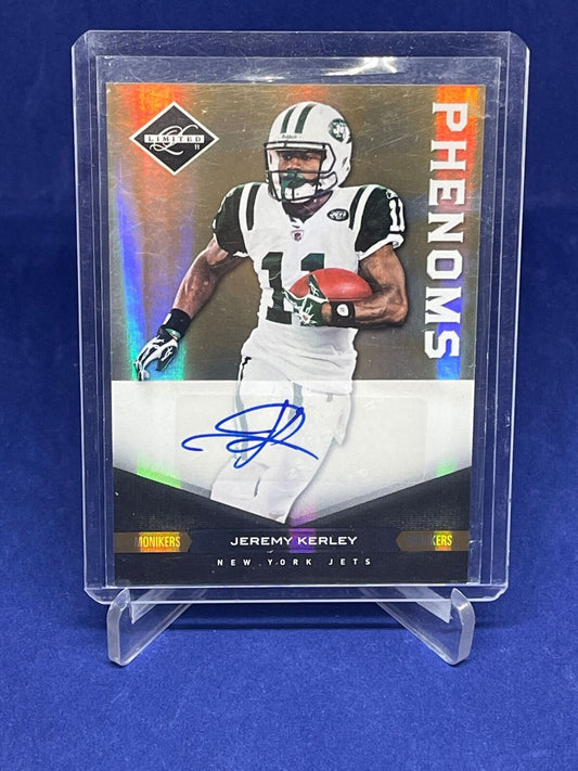 JEREMY KERLEY 2011 PANINI LIMITED PHENOMS GOLD AUTO ROOKIE RC #D 7/25
