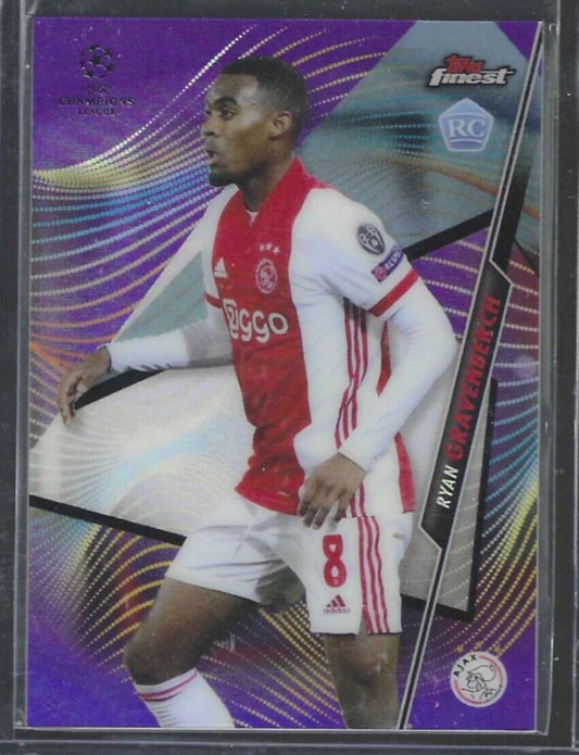 RYAN GRAVENBERCH 2020-21 TOPPS FINEST PURPLE REFRACTOR ROOKIE RC #D 193/250