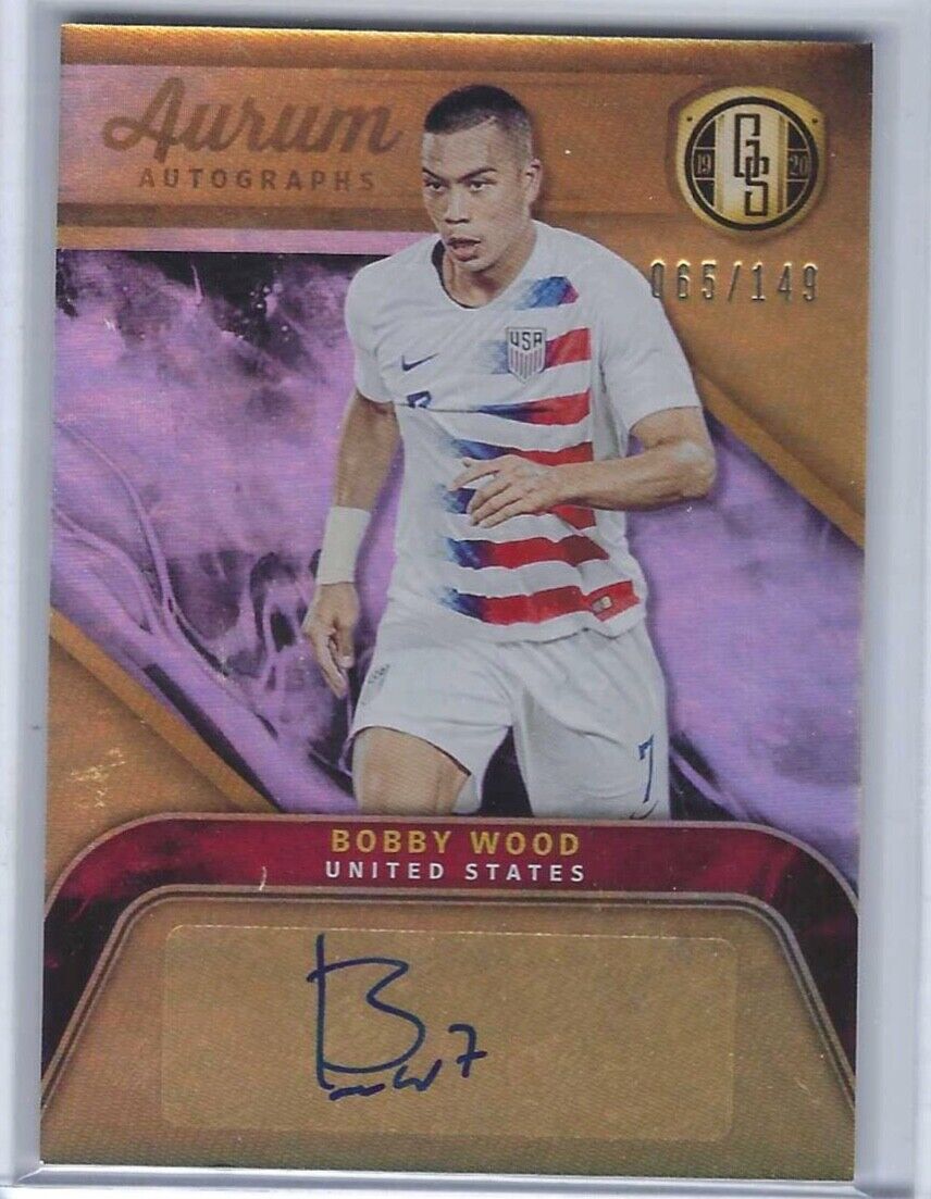 BOBBY WOOD 2019-20 PANINI GOLD STANDARD AURUM USMNT USA AUTO #D /149