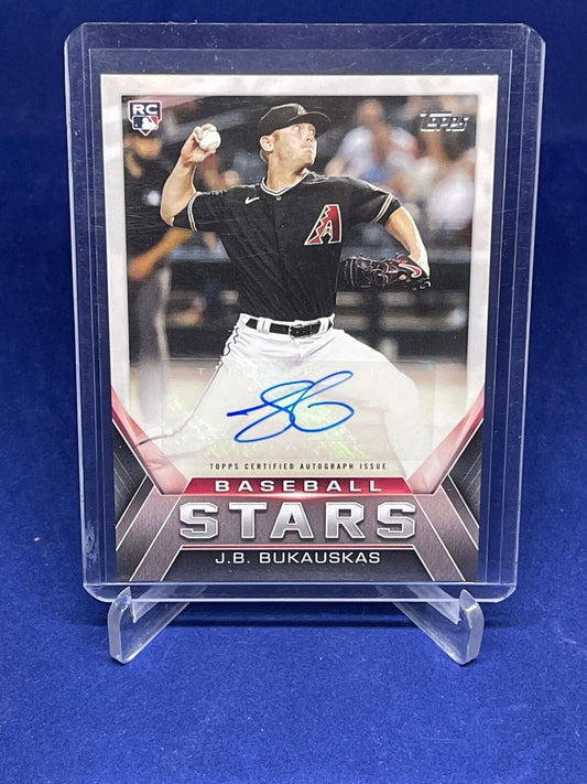 JB BUKAUSKAS 2021 TOPPS BASEBALL STARS AUTO ROOKIE RC