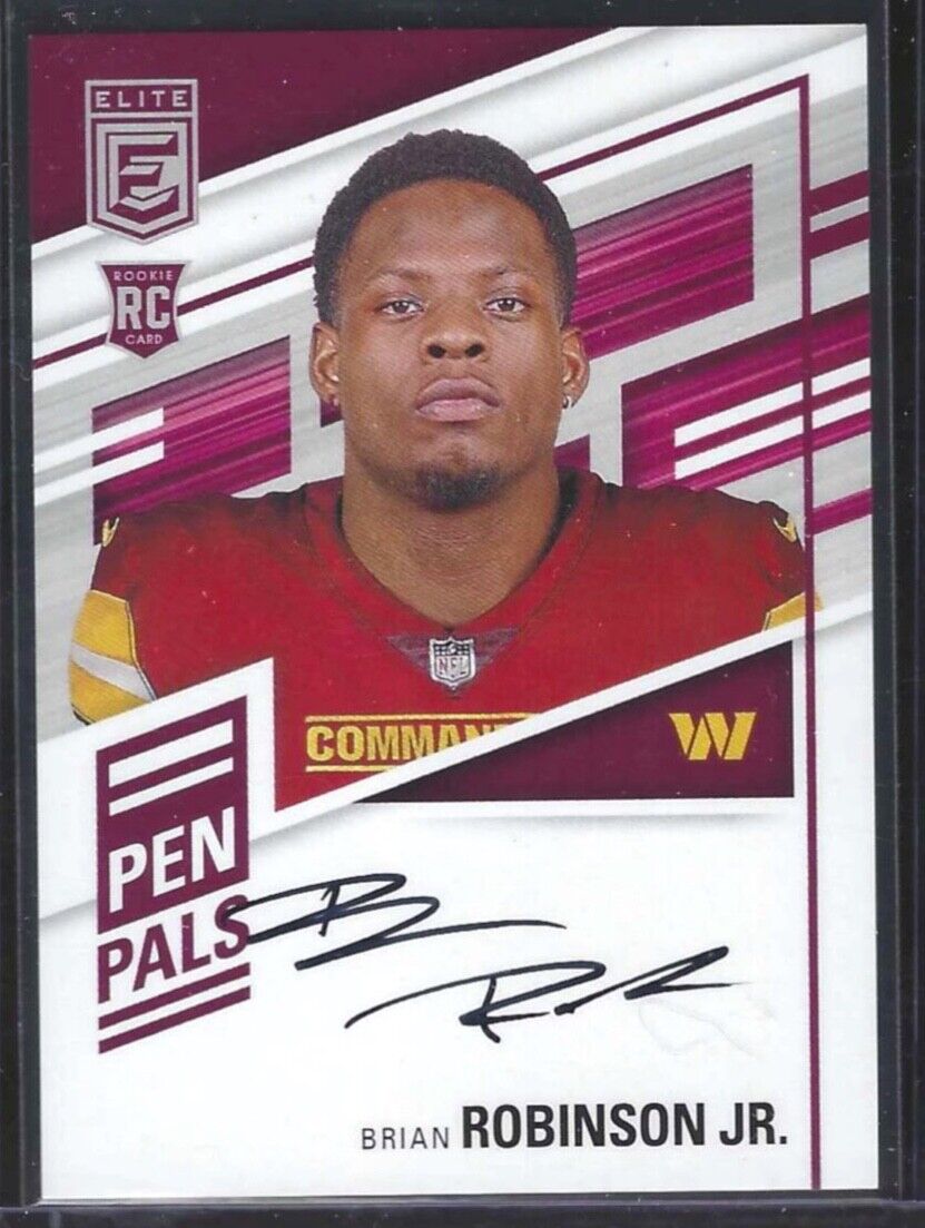 BRIAN ROBINSON JR 2022 PANINI DONRUSS ELITE PEN PALS ROOKIE AUTO RC #PP-BR