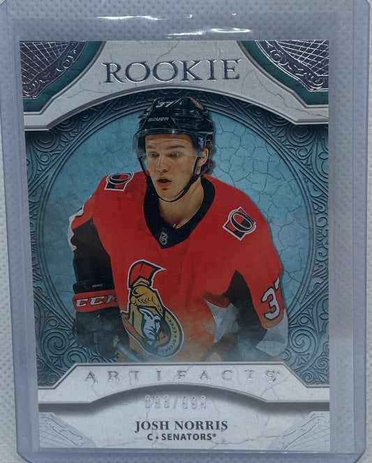 JOSH NORRIS 2020-21 UPPER DECK ARTIFACTS ROOKIE RC #D 893/999