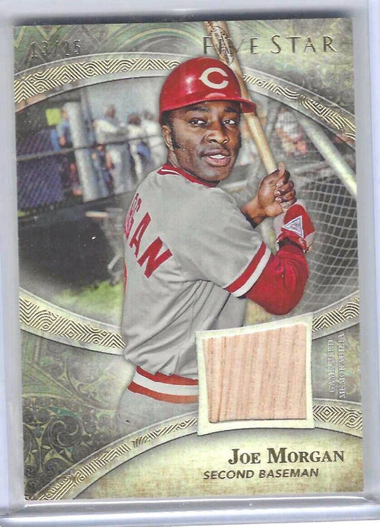 JOE MORGAN 2014 TOPPS FIVE STAR BAT RELIC PATCH #D 13/25