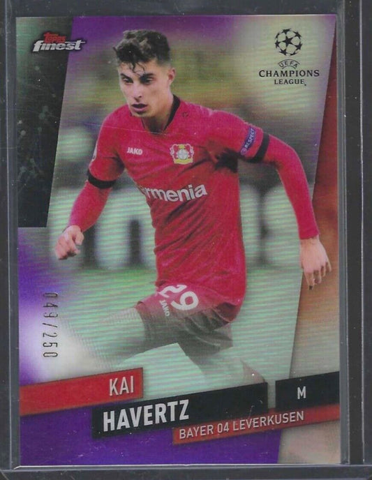 KAI HAVERTZ 2019-20 TOPPS FINEST PURPLE REFRACTOR #D 049/250