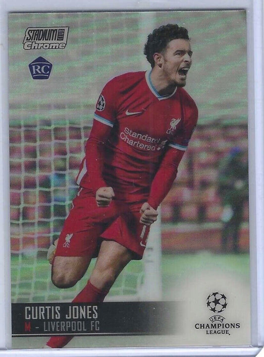 CURTIS JONES 2020-21 TOPPS STADIUM CLUB CHROME SILVER REFRACTOR ROOKIE RC #23
