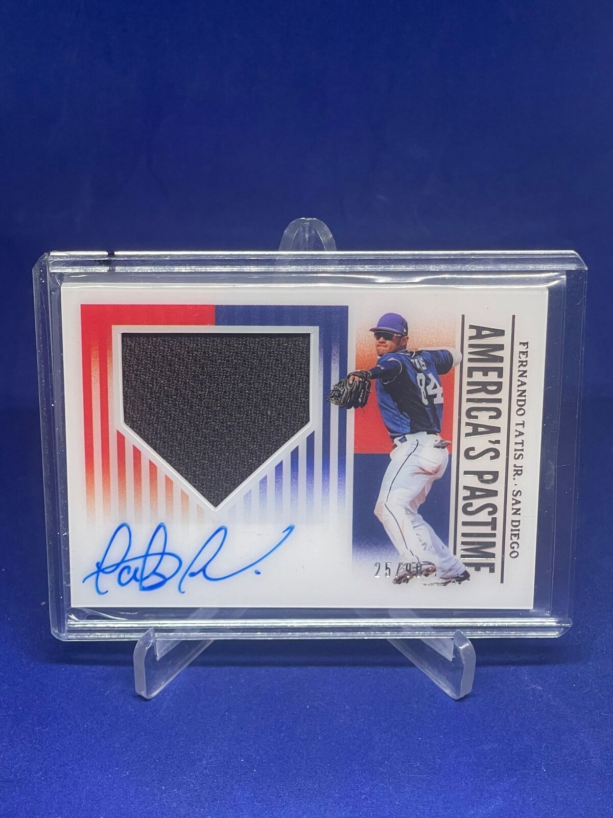 FERNANDO TATIS JR 2019 PANINI CHRONICLES AMERICAS PASTIME ON CARD AUTO RC #D /99
