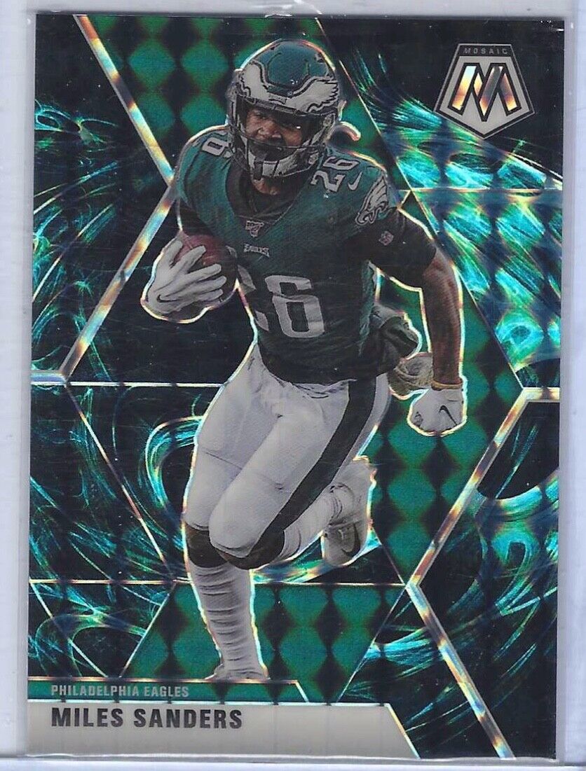 MILES SANDERS 2020 PANINI MOSAIC FOOTBALL GENESIS PRIZM SSP #162