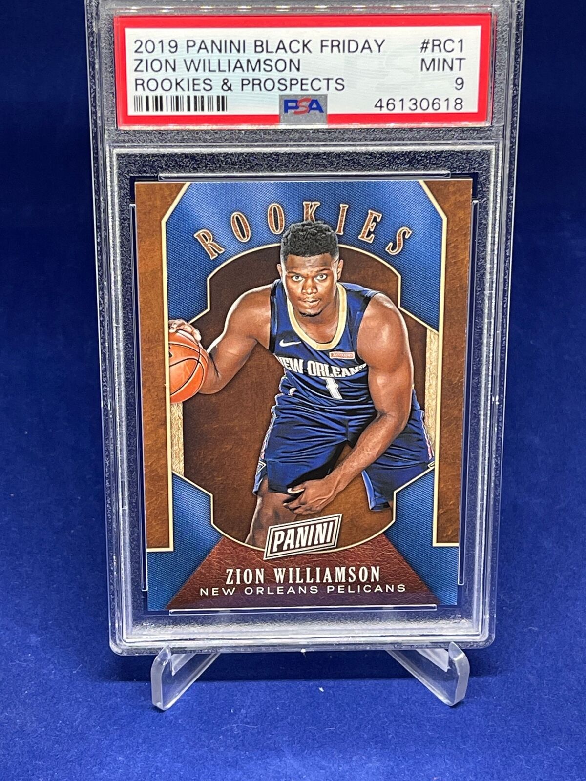 ZION WILLIAMSON 2019-20 PANINI BLACK FRIDAY ROOKIES AND PROSPECTS RC PSA 9 MINT