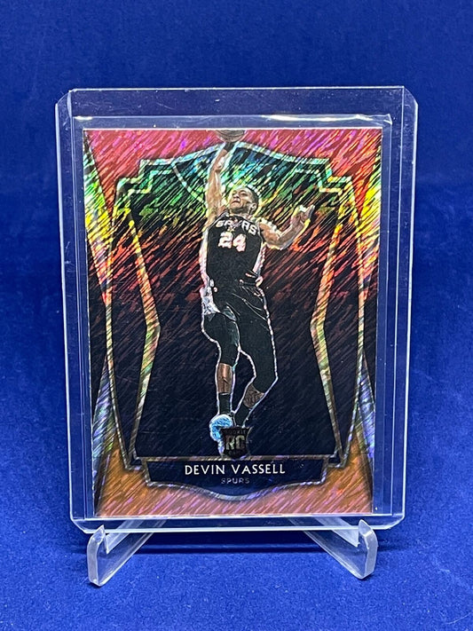 DEVIN VASSELL 2020-21 PANINI SELECT PREMIER LEVEL SHIMMER PRIZM ROOKIE RC #179
