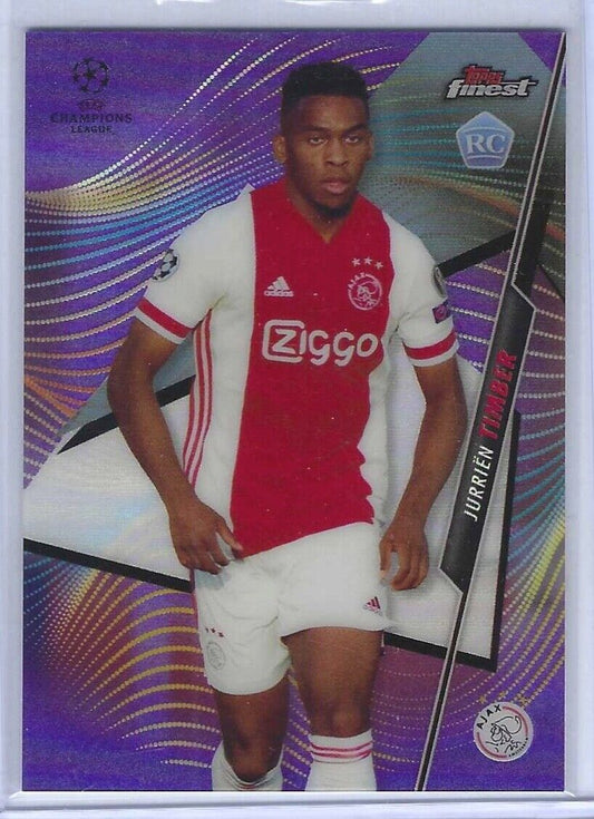 JURRIEN TIMBER 2020-21 TOPPS FINEST PURPLE REFRACTOR ROOKIE RC #D 064/250