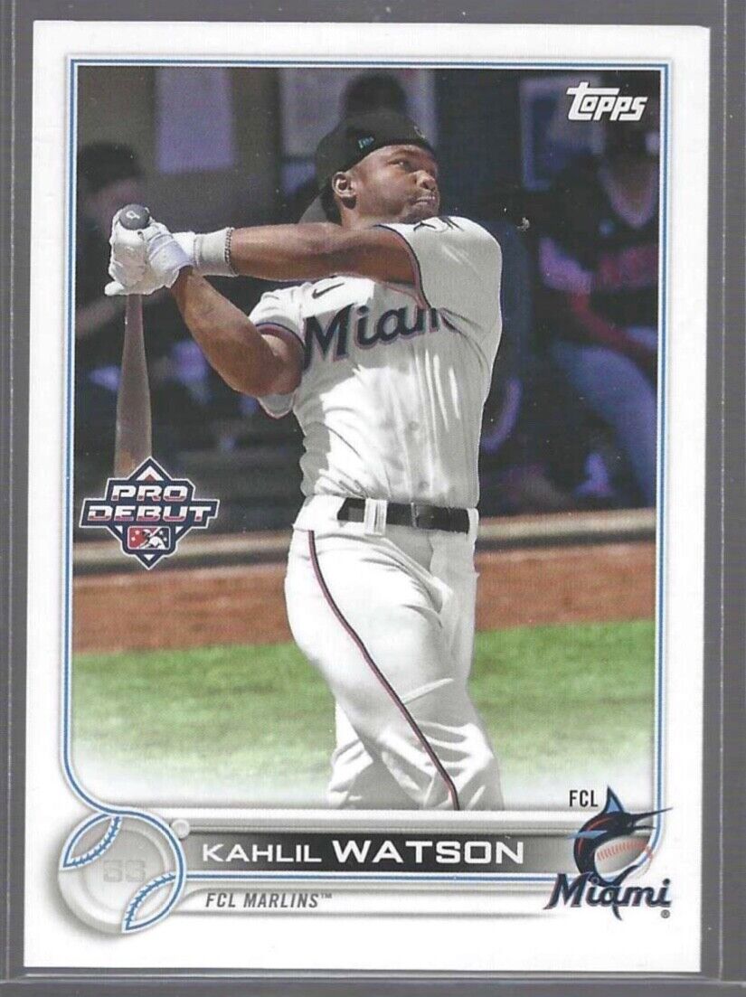 KAHLIL WATSON 2022 TOPPS PRO DEBUT SSP VARIATION PROSPECT #PD-104