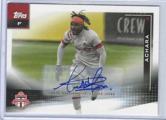 ACHARA 2021 TOPPS MLS TORONTO AUTO #11