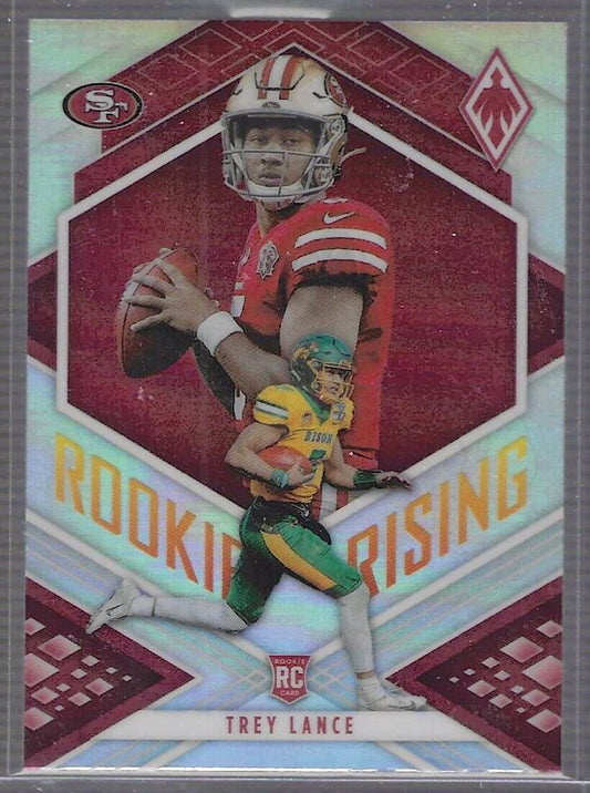 TREY LANCE 2021 PANINI PHOENIX SILVER PRIZM ROOKIE RISING RC #RIS-3