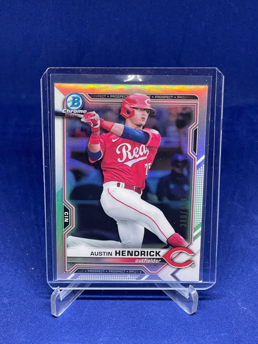 AUSTIN HENDRICK 2021 BOWMAN CHROME REFRACTOR PROSPECT #D 300/499