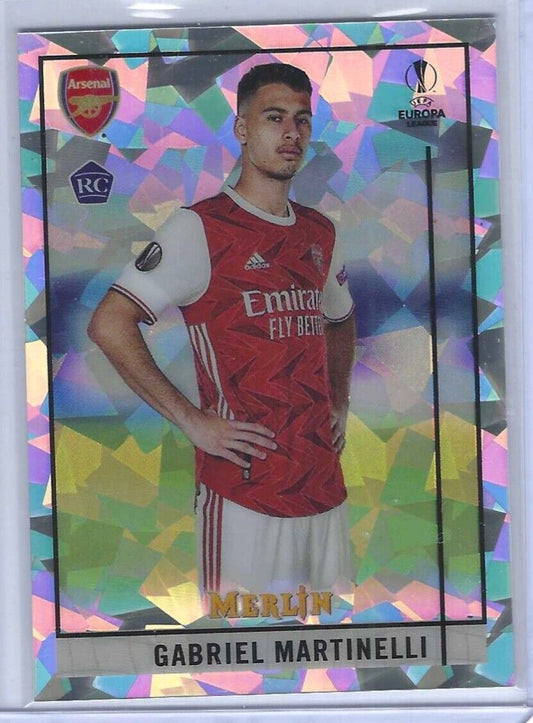 GABRIEL MARTINELLI 2020-21 TOPPS MERLIN ATOMIC CRACKED ICE REFRACTOR RC #D /250
