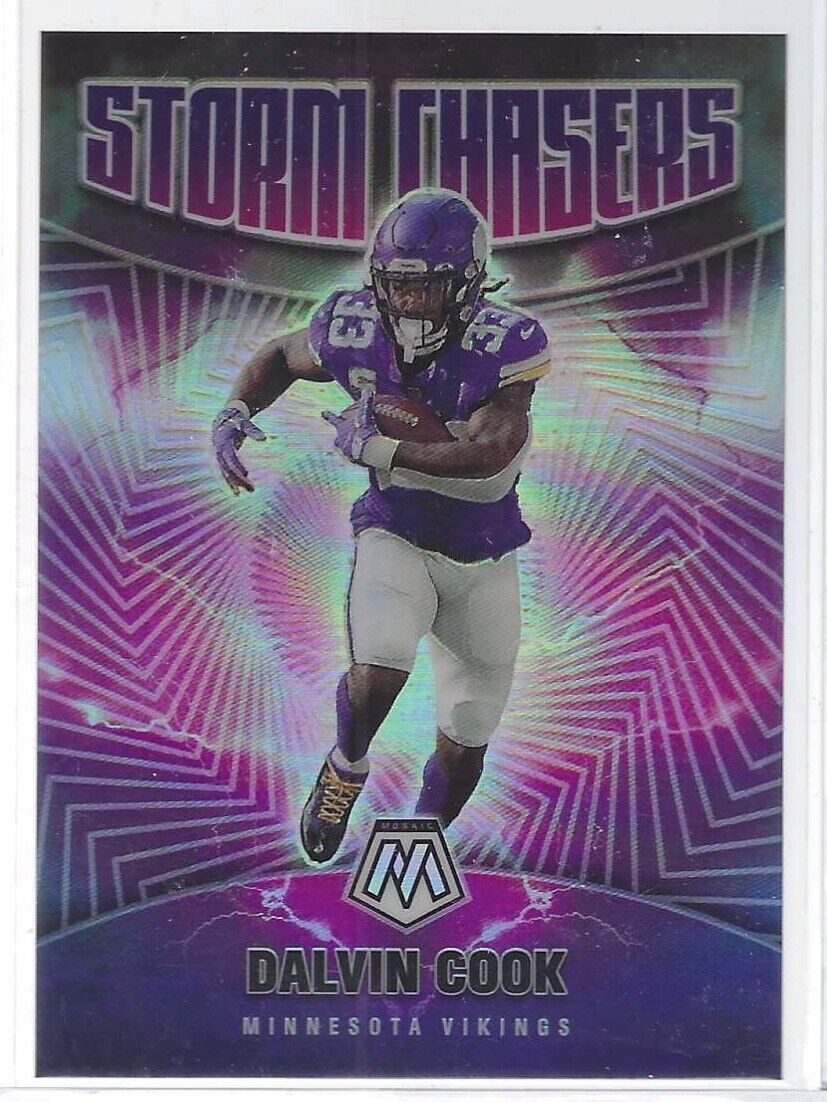 DALVIN COOK 2021 PANINI MOSAIC STORM CHASERS PRIZM SSP CASE HIT #SC-7