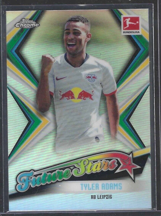 TYLER ADAMS 2019-20 TOPPS CHROME BUNDESLIGA REFRACTOR FUTURE STARS RC #FS-13