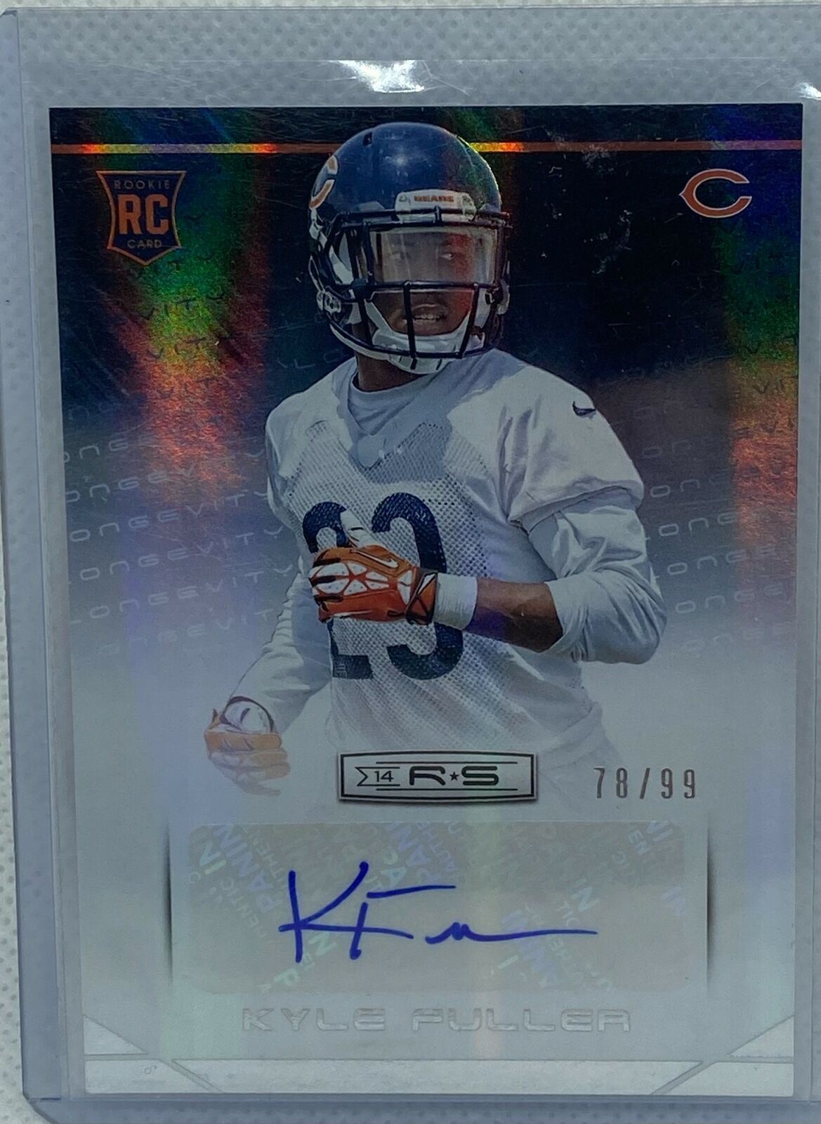 KYLE FULLER 2014 PANINI ROOKIES AND STARS LONGEVITY AUTO RC #D 75/99
