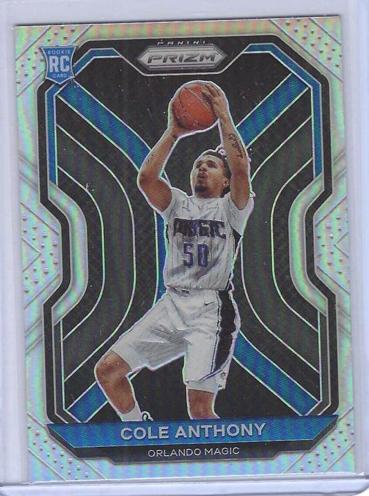 COLE ANTHONY 2020-21 PANINI PRIZM SILVER PRIZM ROOKIE RC #292