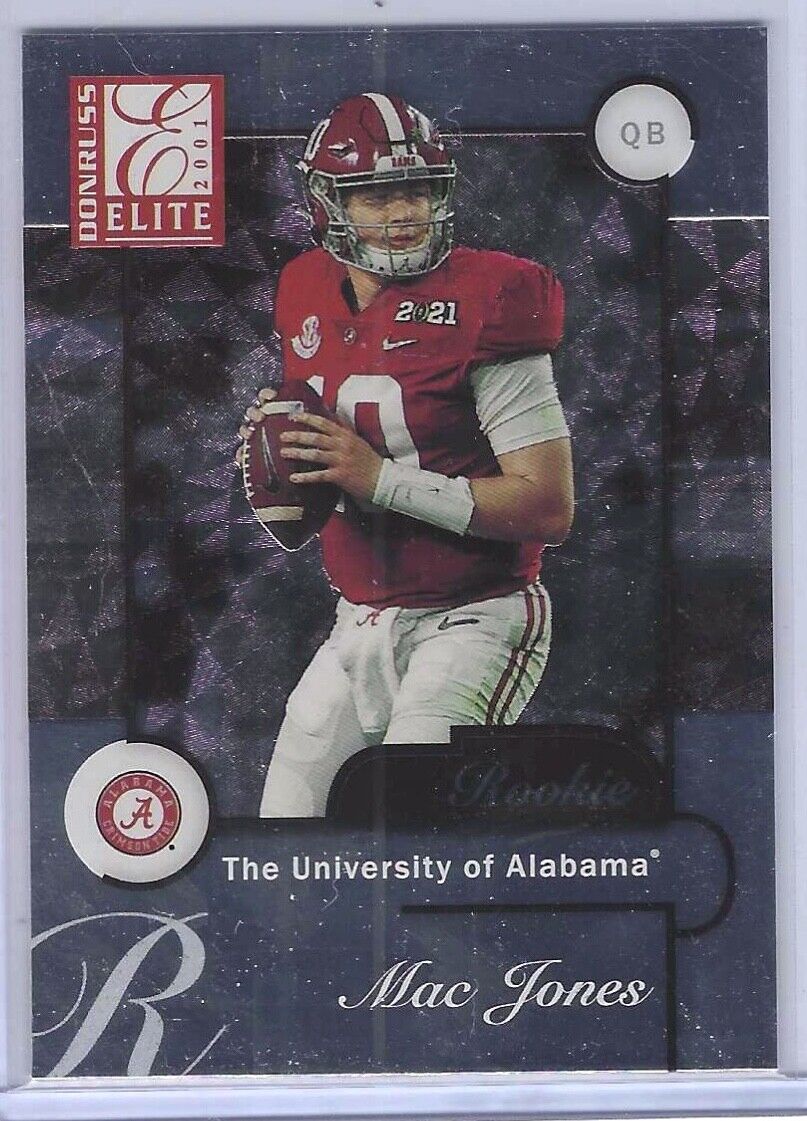 MAC JONES 2021 PANINI DONRUSS ELITE 2001 THROWBACK ROOKIE RC #ER4