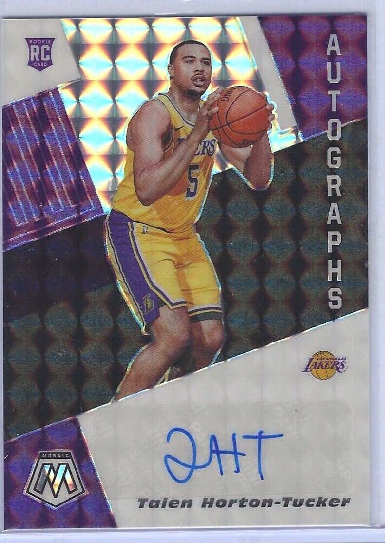 TALEN HORTON-TUCKER 2019-20 PANINI MOSAIC SILVER MOSAIC ROOKIE AUTO RC #RA-THT
