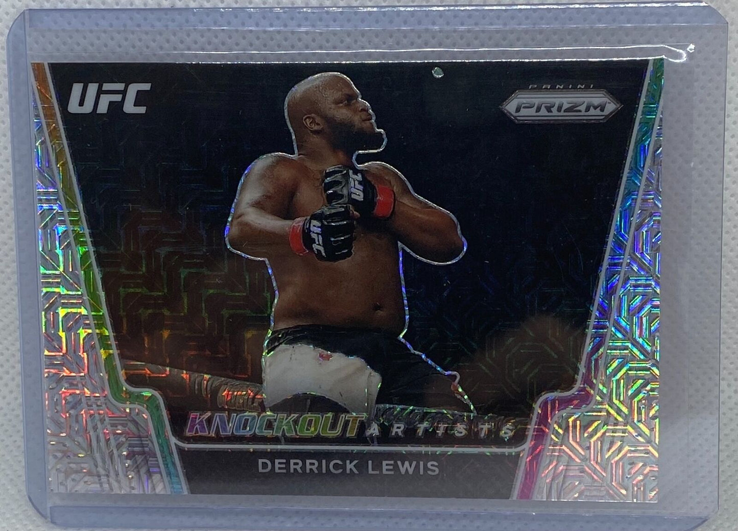 DERRICK LEWIS 2021 PANINI PRIZM KNOCKOUT ARTIST MOJO PRIZMS #D 24/25