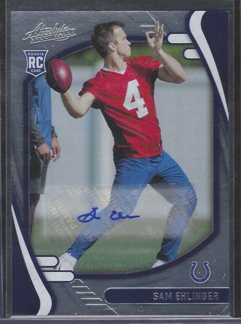 SAM EHLINGER 2020 PANINI ABSOLUTE ROOKIE AUTO RC #179