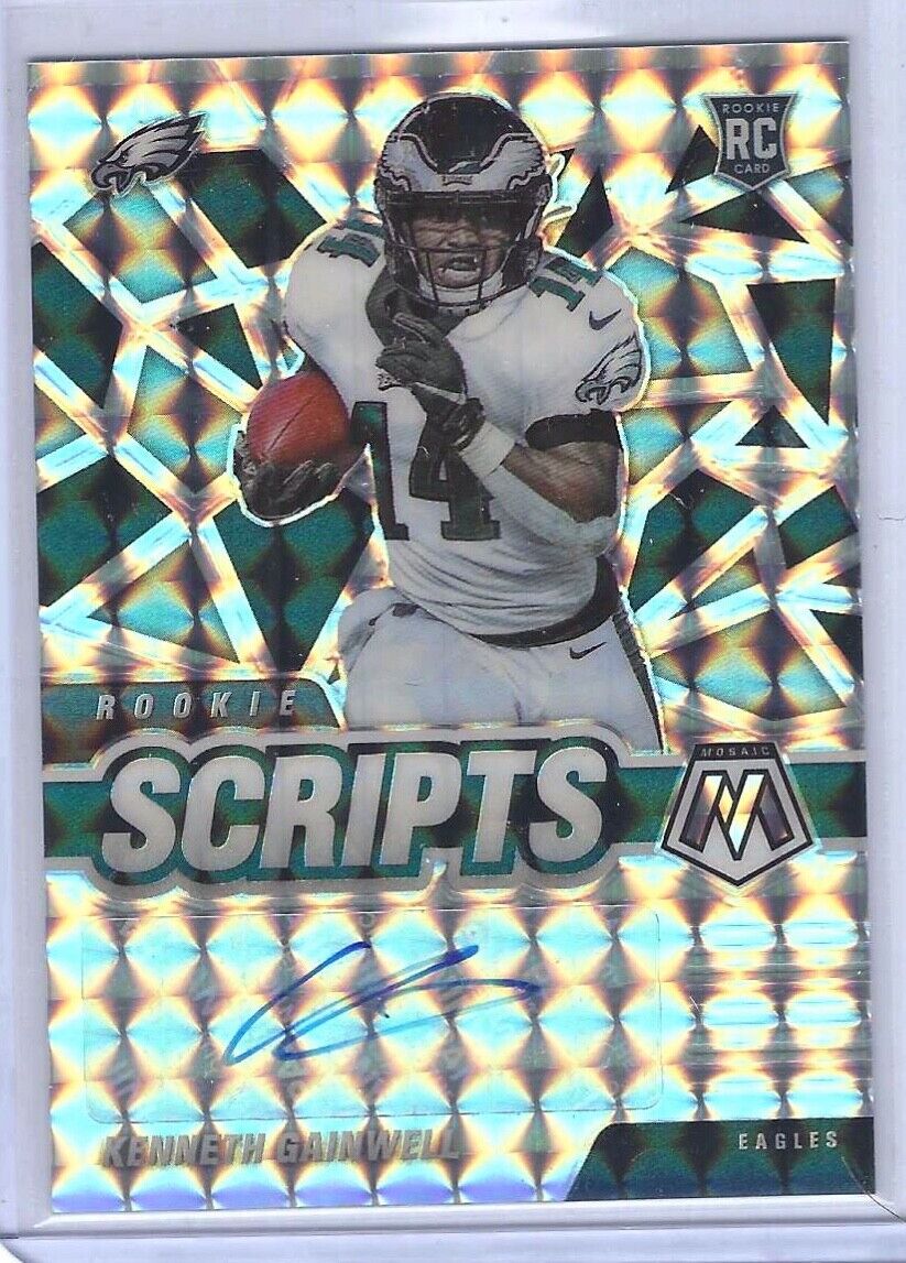 KENNETH GAINWELL 2021 PANINI MOSAIC SILVER MOSAIC SCRIPTS ROOKIE AUTO RC #RS-38