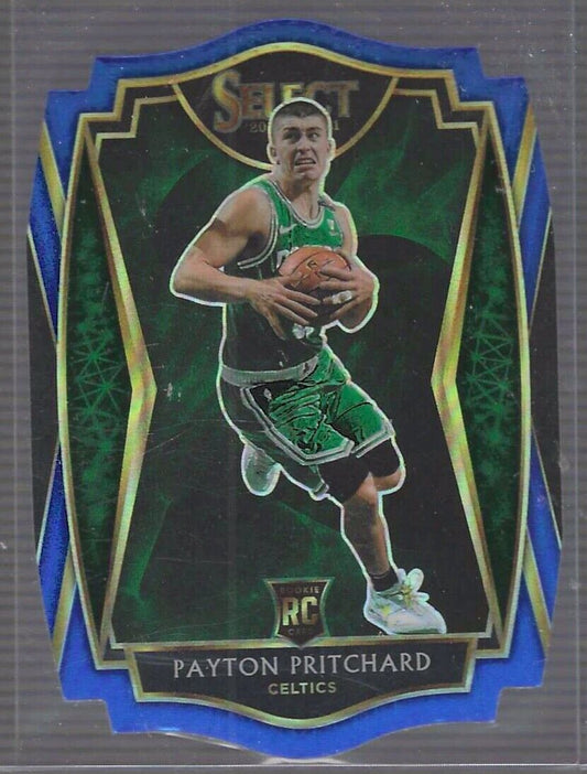 PAYTON PRITCHARD 2020-21 PANINI SELECT PREMIER LEVEL BLUE PRIZM DIE CUT RC /249