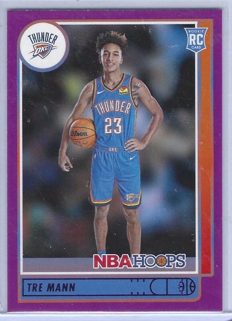 TRE MANN 2021-22 NBA HOOPS PURPLE SP ROOKIE RC #237
