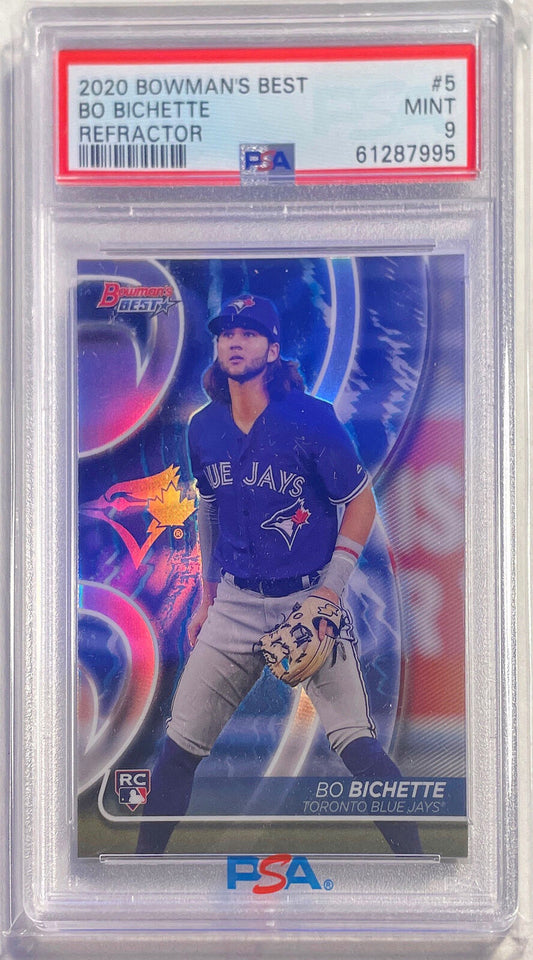 BO BICHETTE 2020 BOWMAN'S BEST REFRACTOR ROOKIE RC #5 PSA 9 MINT