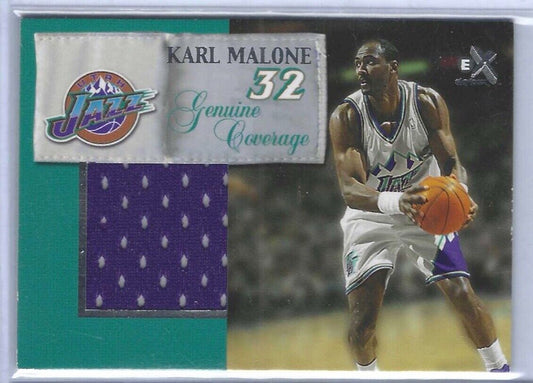 KARL MALONE 2000-01 SKYBOX EX GENIUNE COVERAGE RARE GU JERSEY PATCH #32