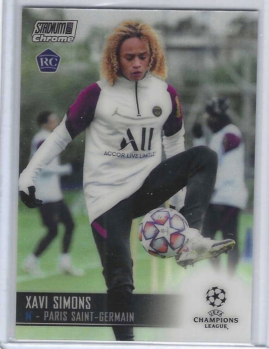 XAVI SIMONS 2020-21 TOPPS STADIUM CLUB CHROME ROOKIE RC #63