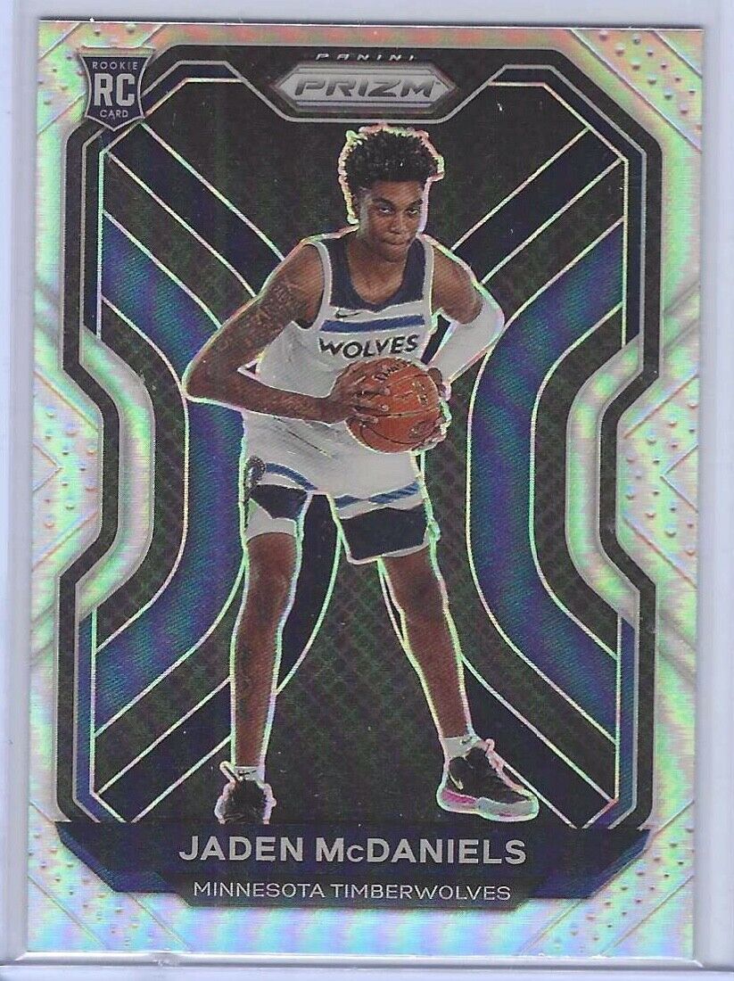 JADEN MCDANIELS 2020 PANINI PRIZM SILVER PRIZM ROOKIE RC #277
