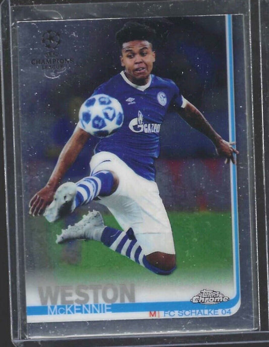 WESTON MCKENNIE 2018-19 TOPPS CHROME UEFA ROOKIE RC #83