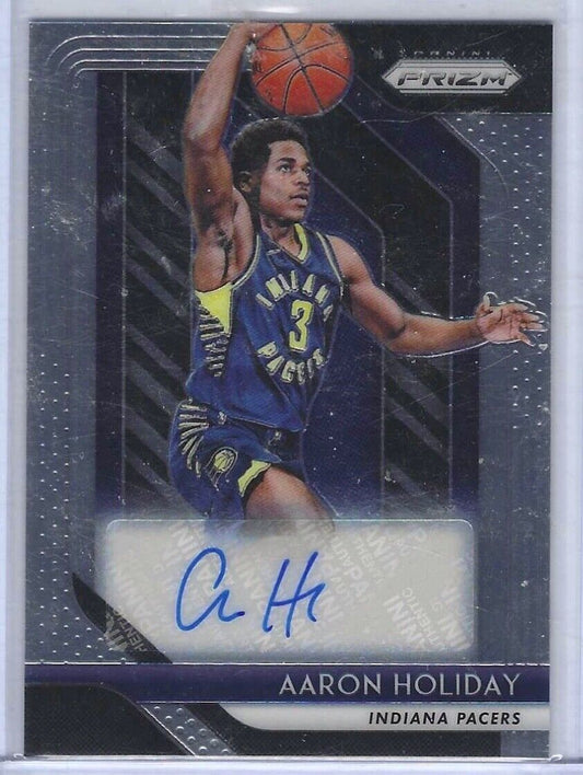 AARON HOLIDAY 2018-19 PANINI PRIZM ROOKIE AUTO RC #RS-AHD