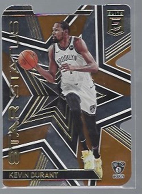 KEVIN DURANT 2021-22 PANINI ELITE STAR STATUS ORANGE DIE CUT SP #6