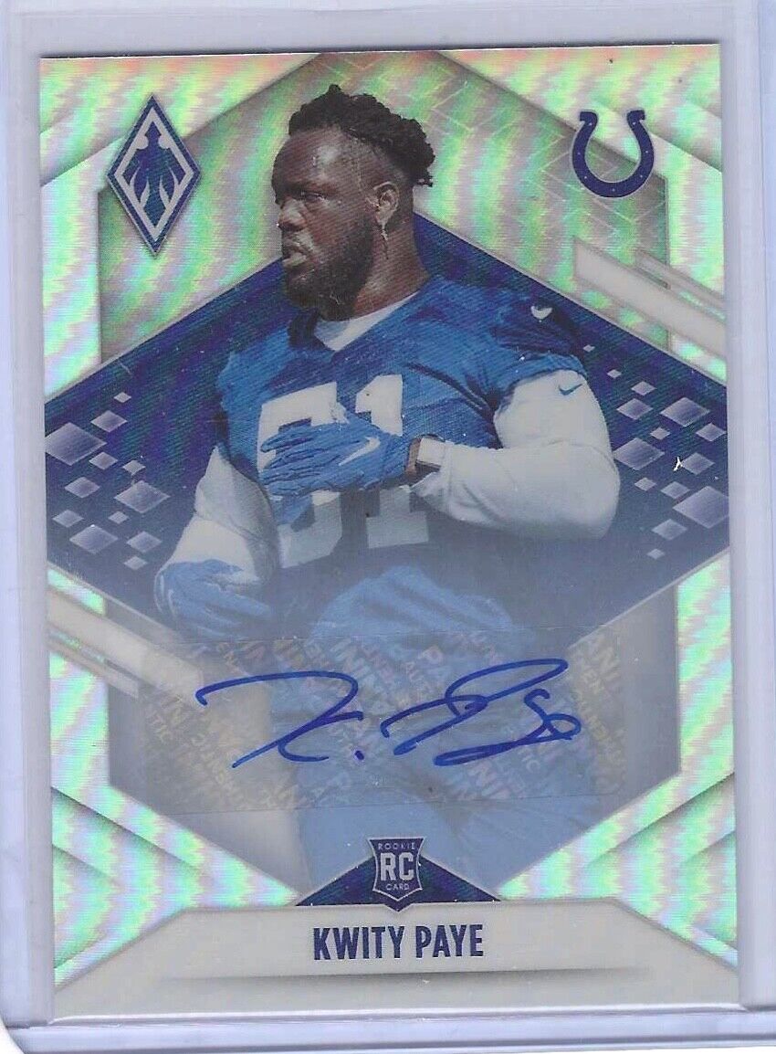 KWITY PAYE 2021 PANINI PHOENIX SILVER PRIZM ROOKIE AUTO RC #150