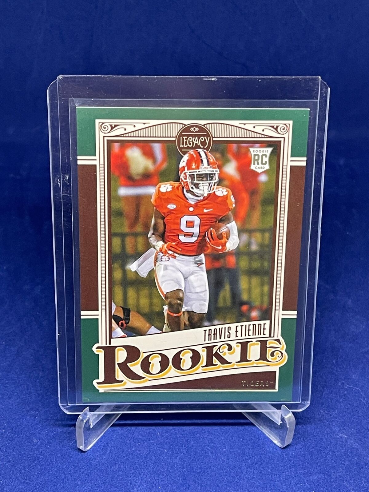 TRAVIS ETIENNE 2021 PANINI LEGACY GREEN ROOKIE RC #D 79/100