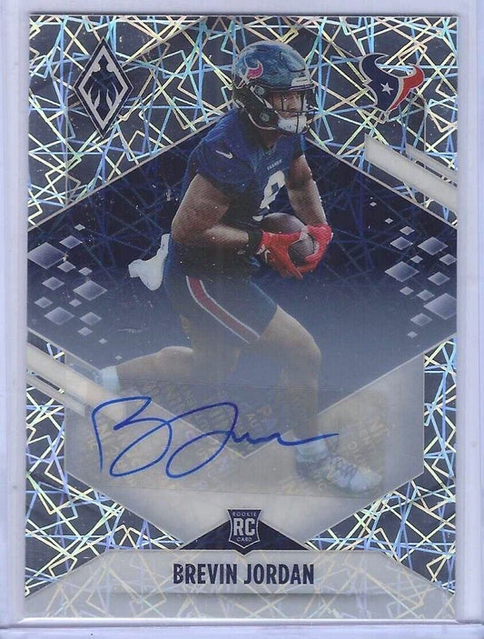 BREVIN JORDAN 2021 PANINI PHOENIX SILVER LAZER PRIZM ROOKIE AUTO RC #D 78/99