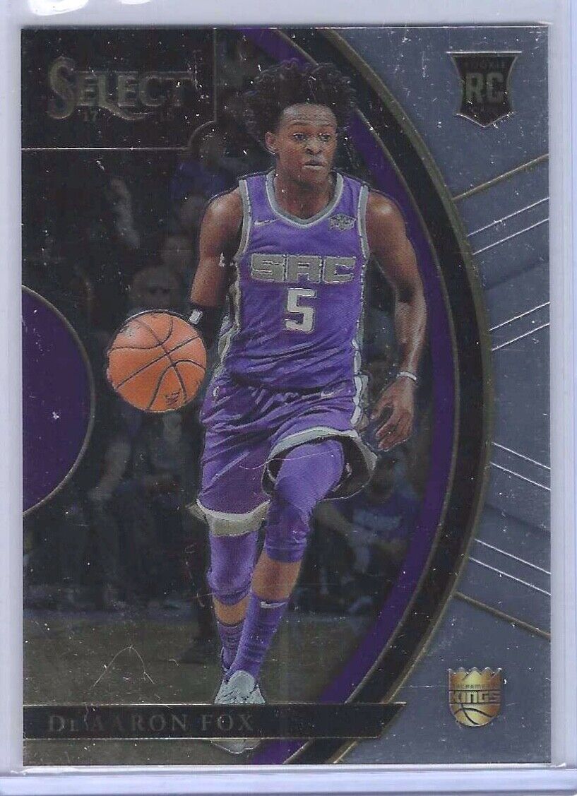 DE'AARON FOX 2017-18 PANINI SELECT CONCOURSE ROOKIE RC #49