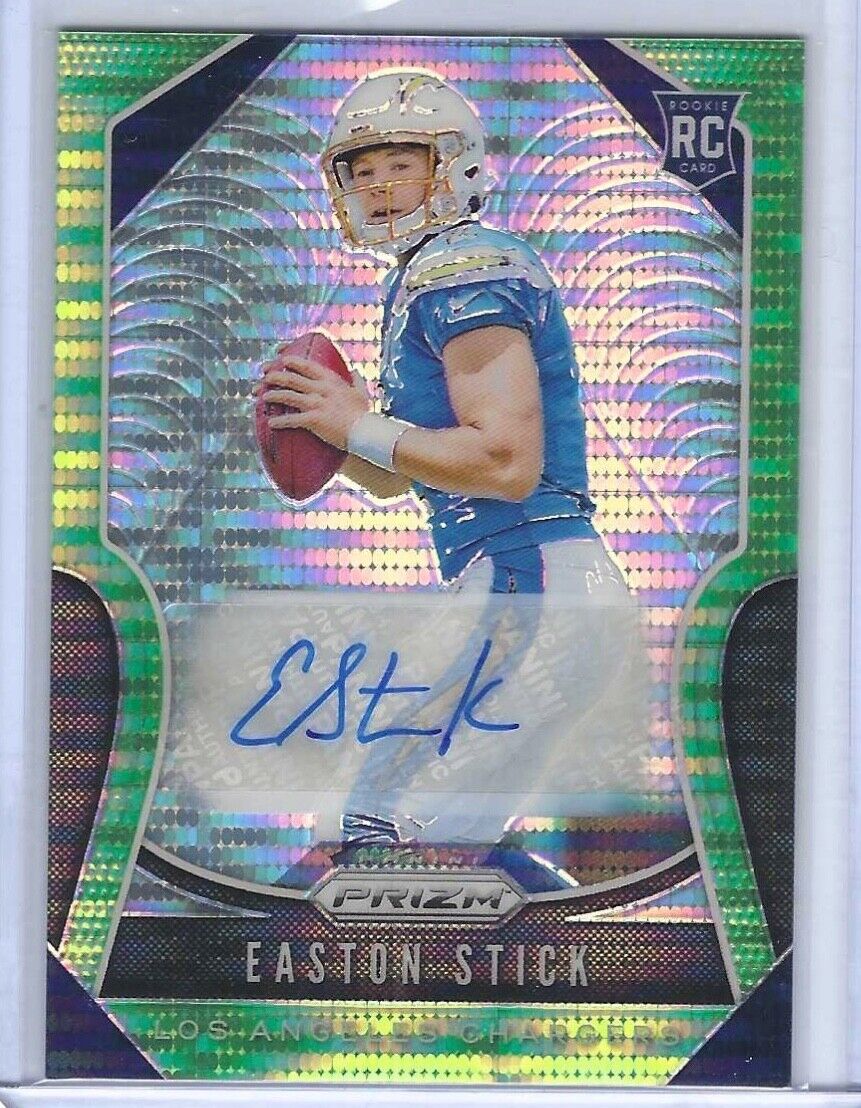 EASTON STICK 2019 PANINI PRIZM NEON GREEN PULSAR PRIZM ROOKIE AUTO RC #307