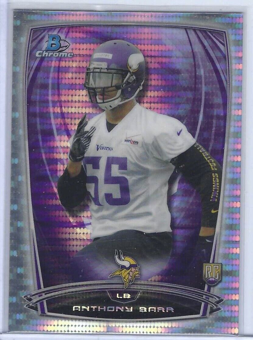 ANTHONY BARR 2014 TOPPS BOWMAN CHROME PULSAR REFRACTOR RC #D 227/271