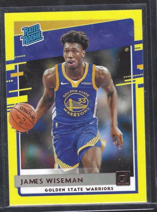 JAMES WISEMAN 2020-21 DONRUSS YELLOW RATED ROOKIE RC #226