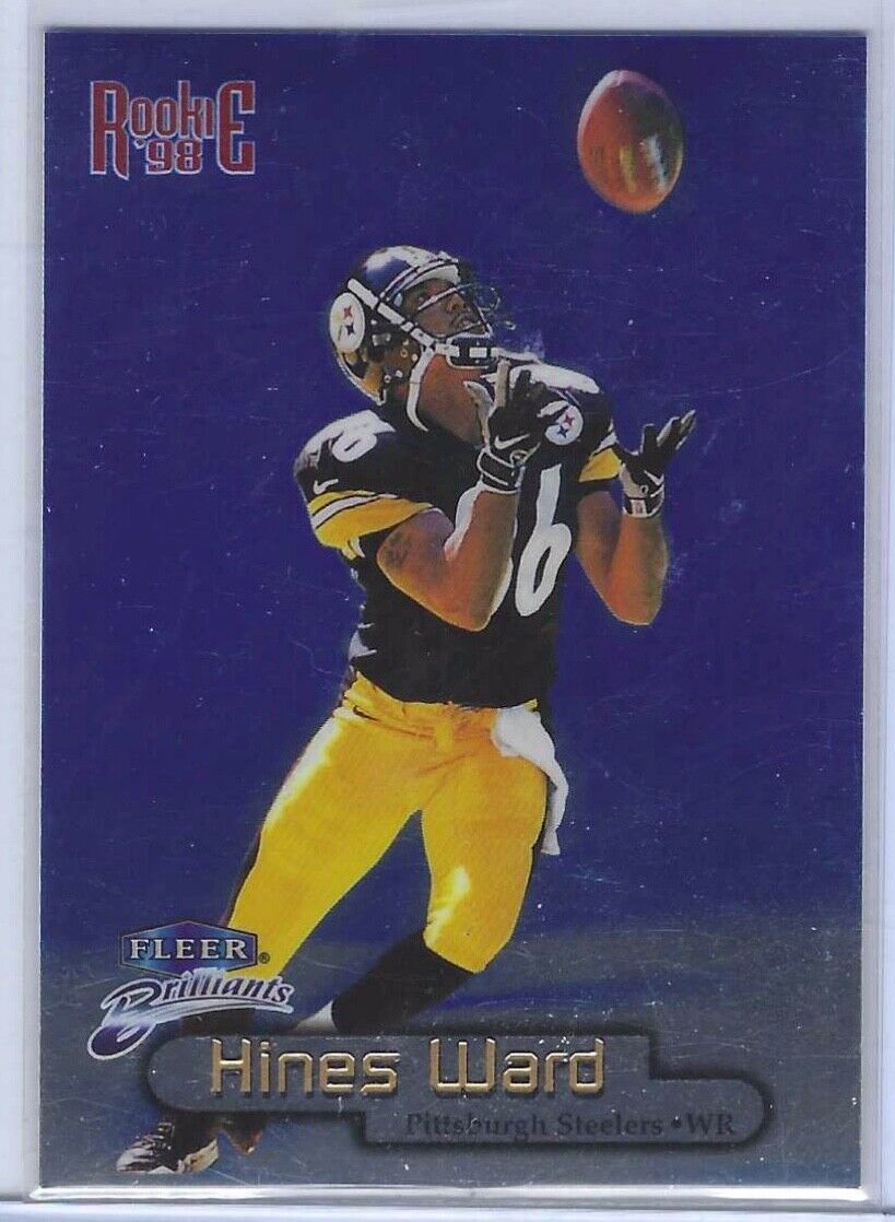 HINES WARD 1998 FLEER BRILLIANTS BLUE ROOKIE SP RC #103B
