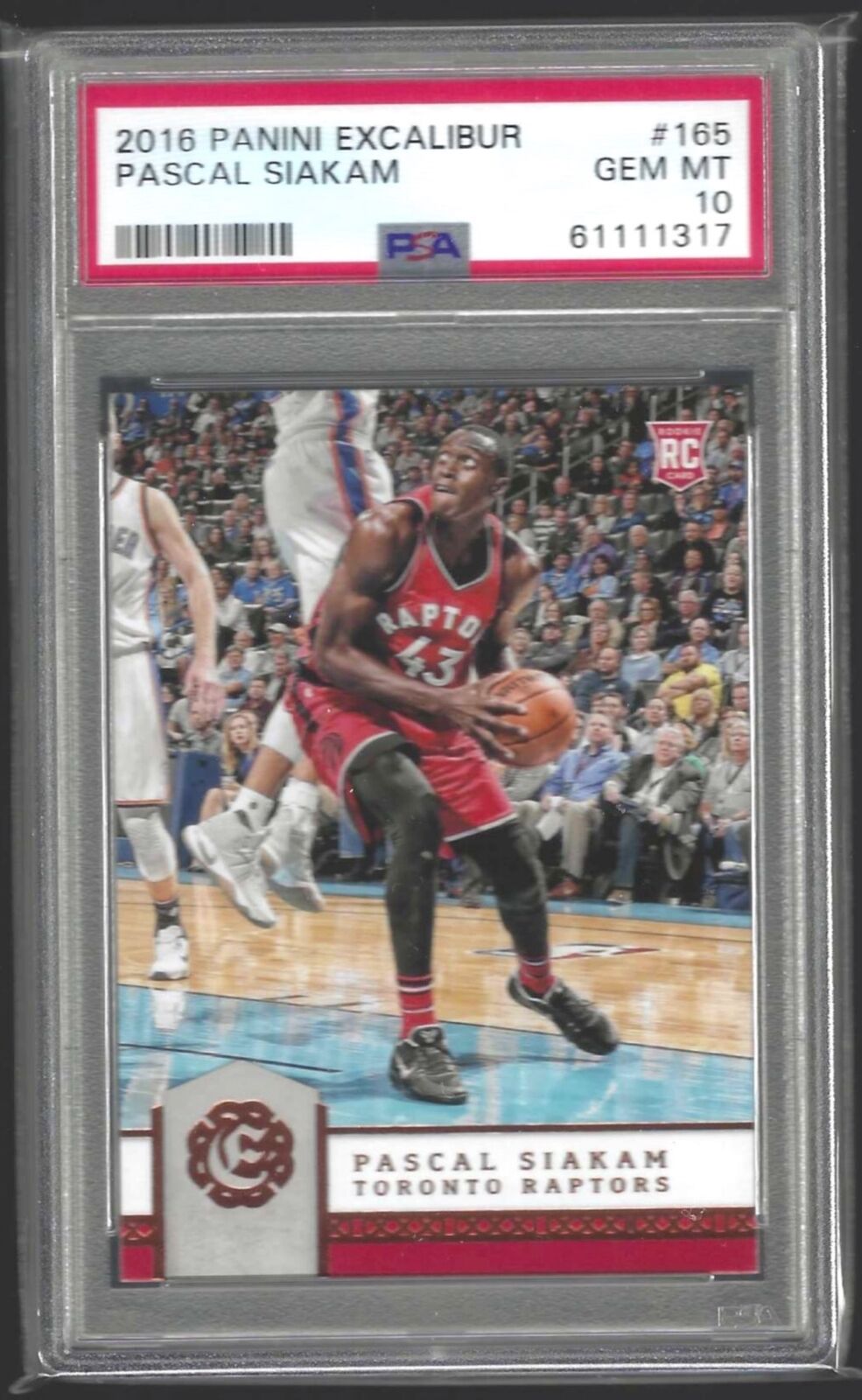 PASCAL SIAKAM 2016-17 PANINI EXCALIBUR ROOKIE RC #165 PSA 10 GEM MINT