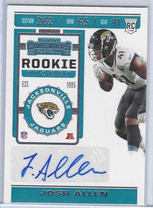 JOSH ALLEN 2019 PANINI CONTENDERS ROOKIE TICKET AUTO RC #179